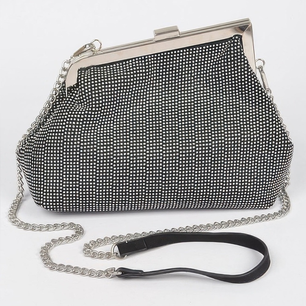 Rhinestone Party Frame Clutch